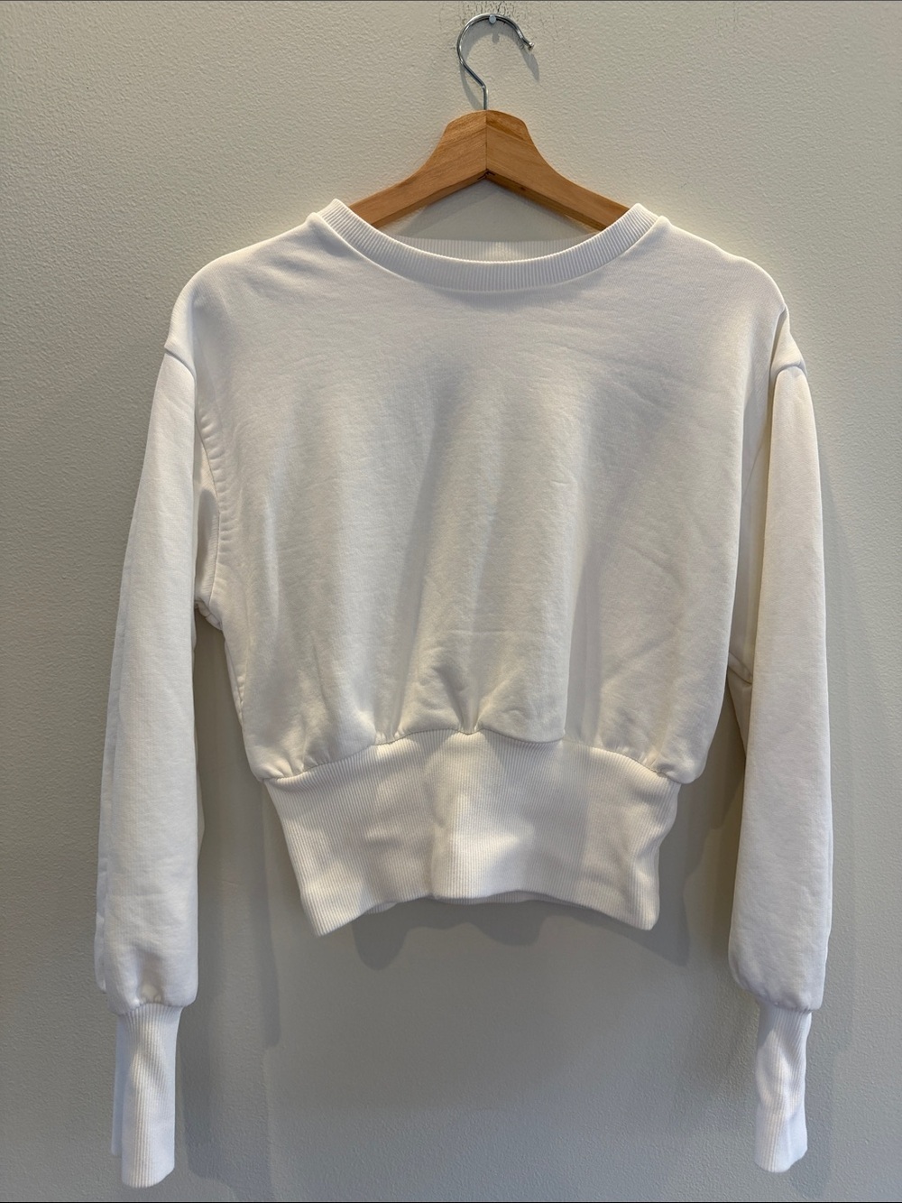 Eres Paris ISADORA White Crewneck Sweatshirt - Picture 3 of 12